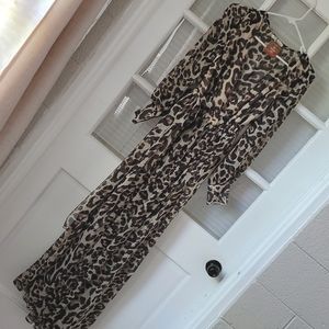 Leopard maxi dress